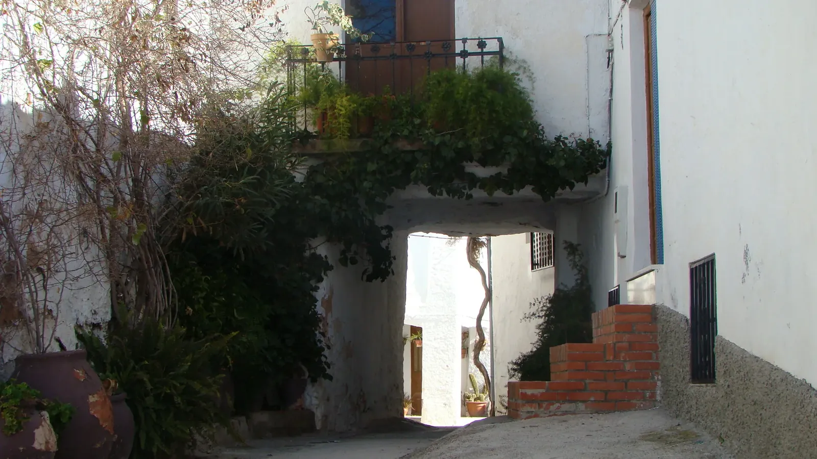 Tinao, pasadizo cubierto típico de la Alpujarra