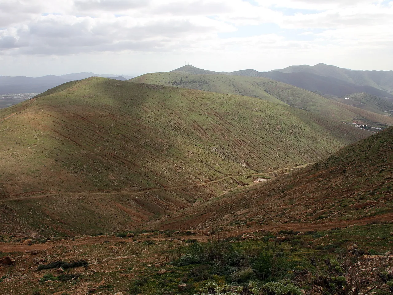 Montañas desde Morro Velosa en Fuerteventura