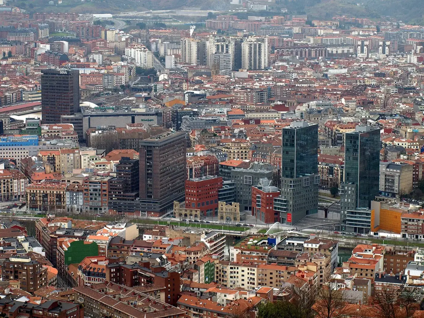 Vista de Bilbao desde el monte Artxanda