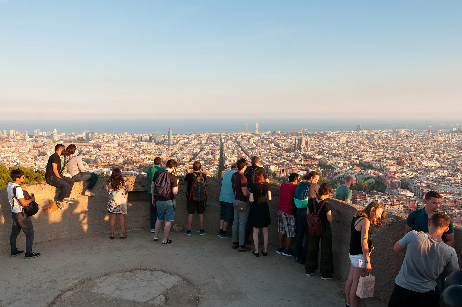 Vistas de Barcelona desde los Búnkers del Carmel