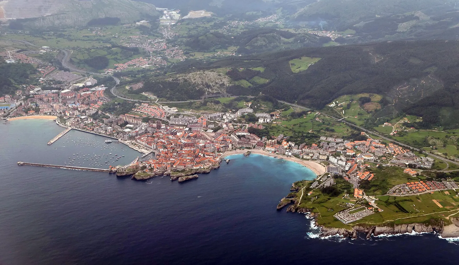 Vista aérea de Castro Urdiales