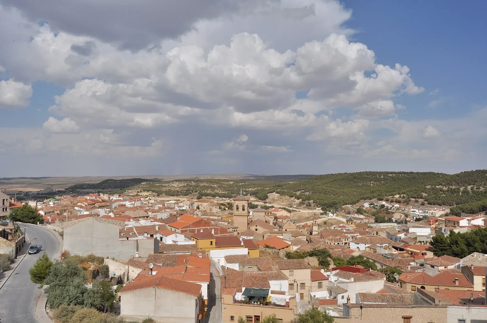 Vista de Chinchilla de Montearagón desde el castillo
