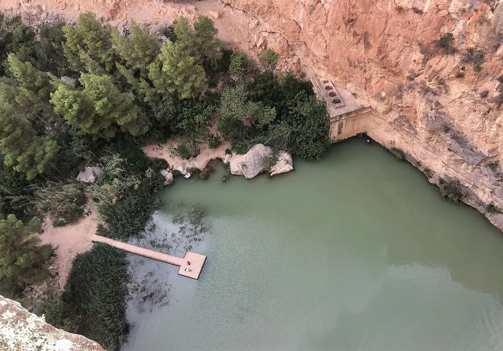 Charco Azul de Chulilla visto desde el mirador