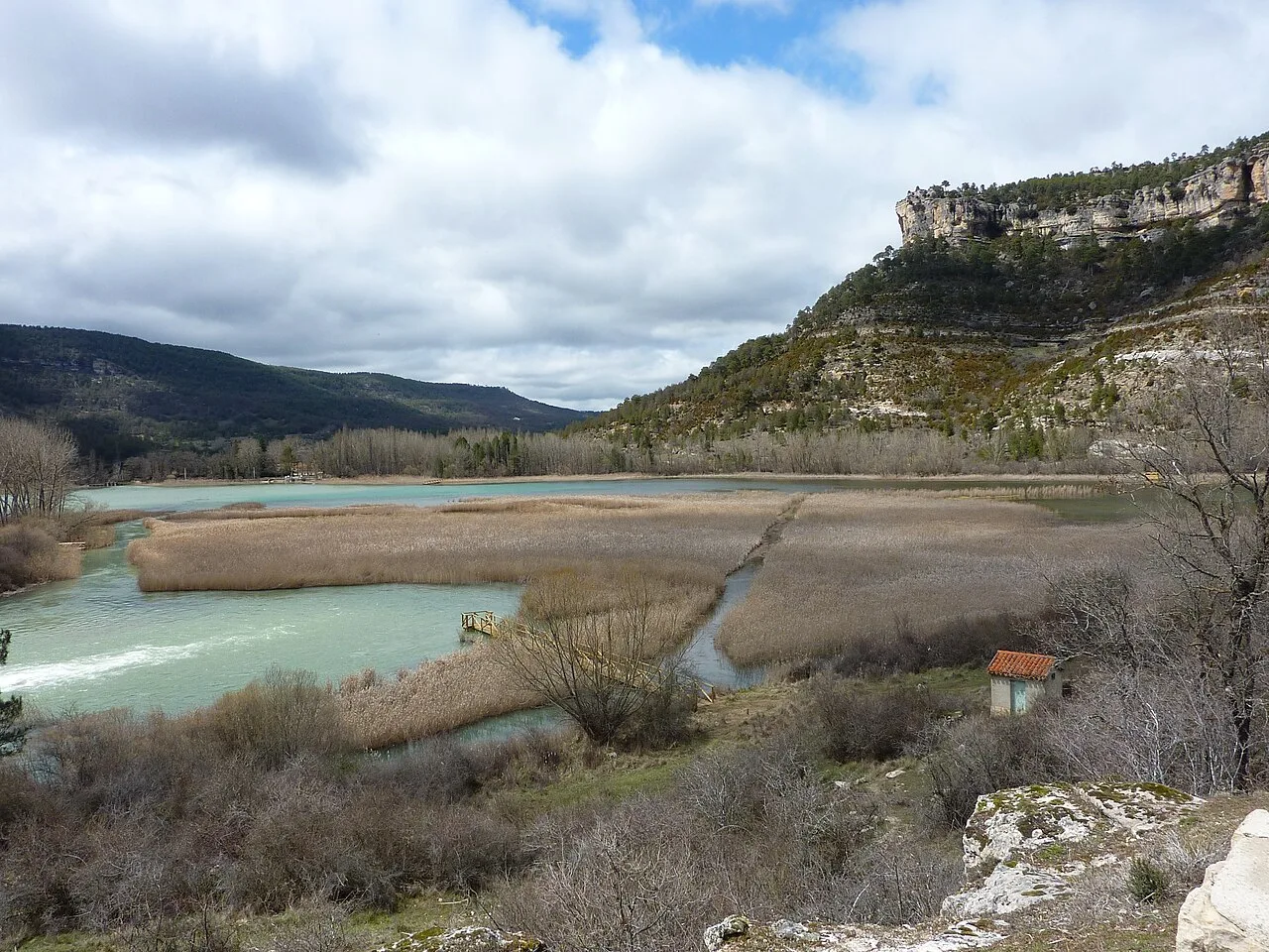 Vista de la Laguna de Uña desde el Barranco del Socarrado