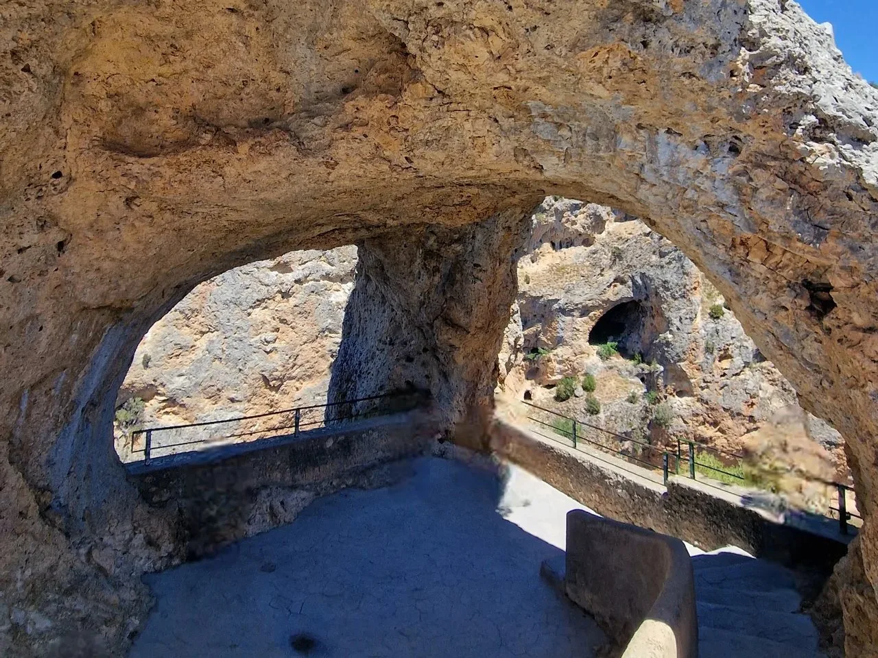 Interior del mirador del Ventano del Diablo