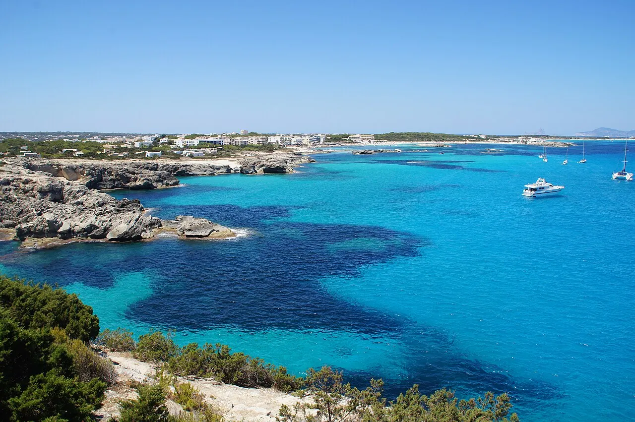 Costa de Es Pujols en Formentera