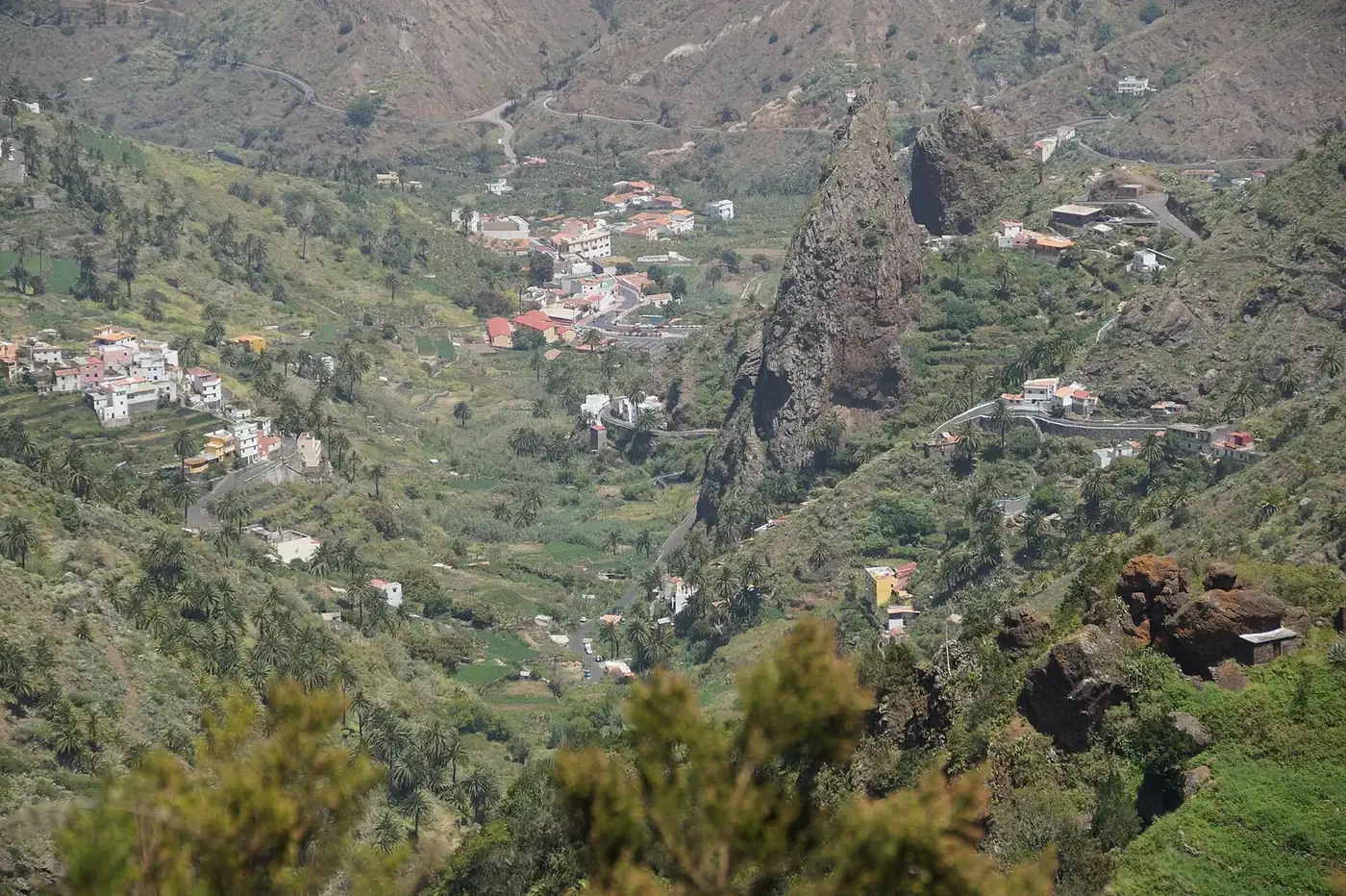 Valle de Hermigua visto desde El Cedro