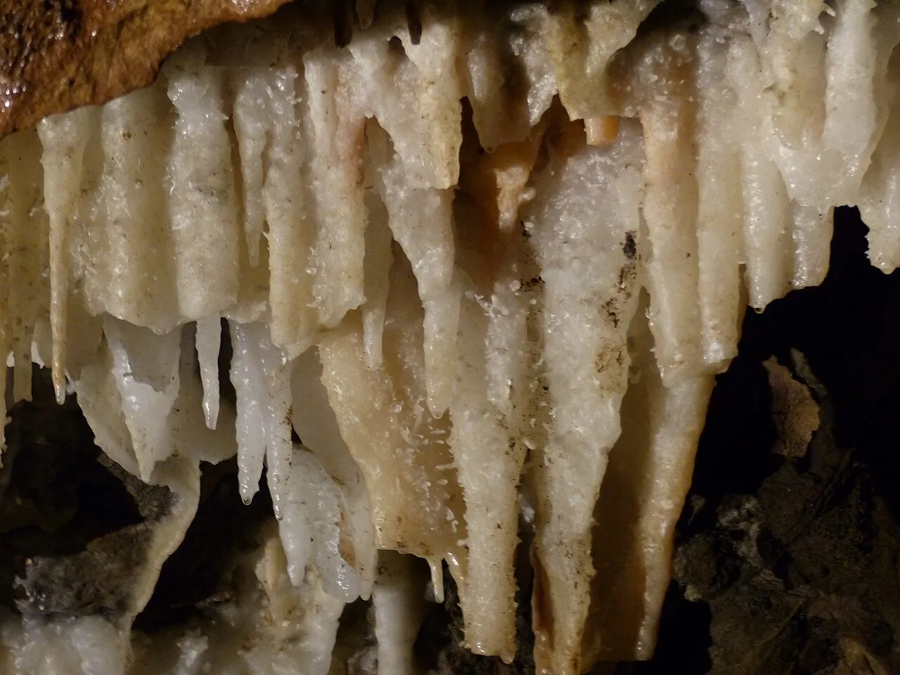 Estalactitas en la Gruta de las Maravillas