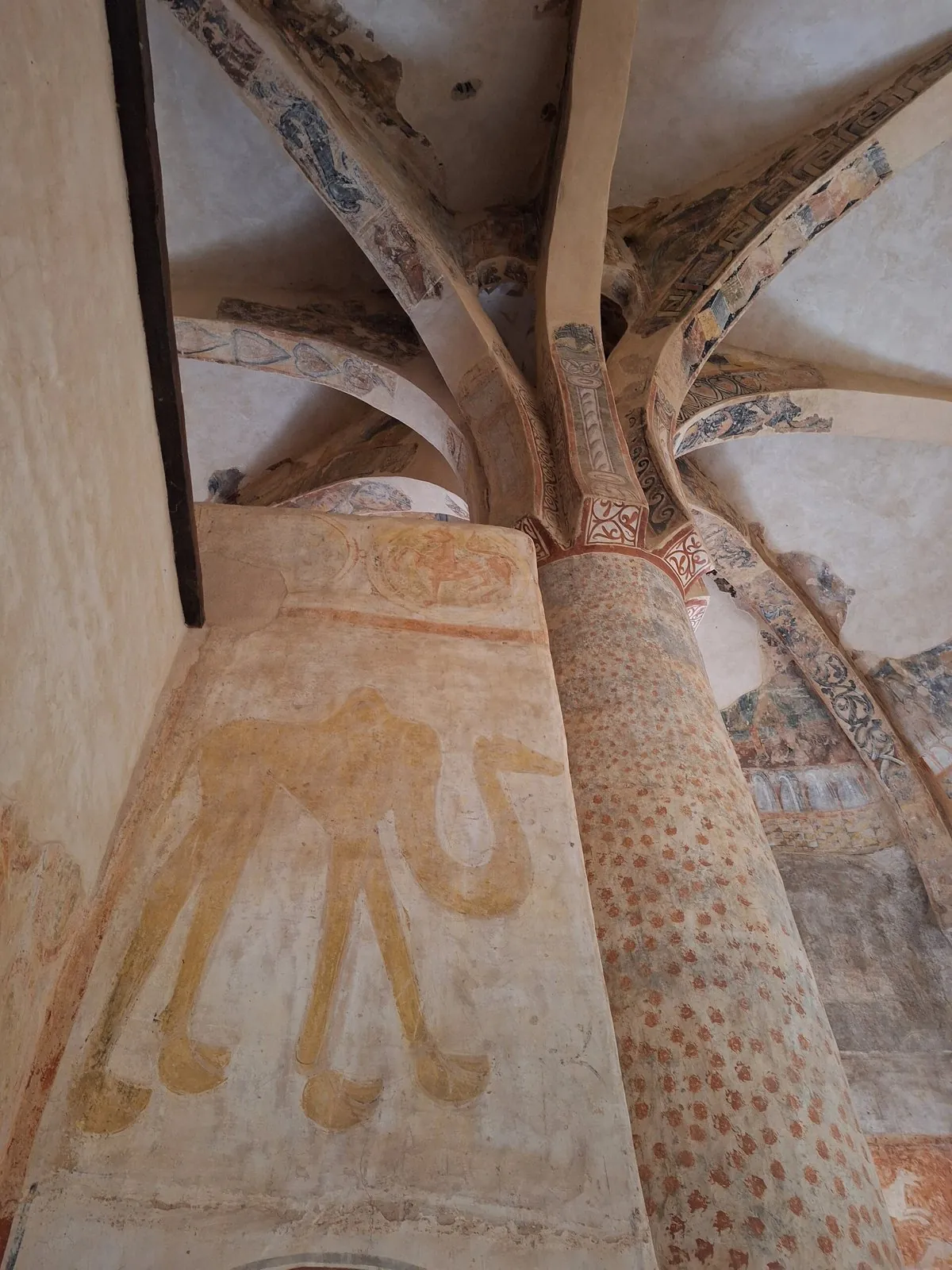 Columna central en forma de palmera de San Baudelio de Berlanga