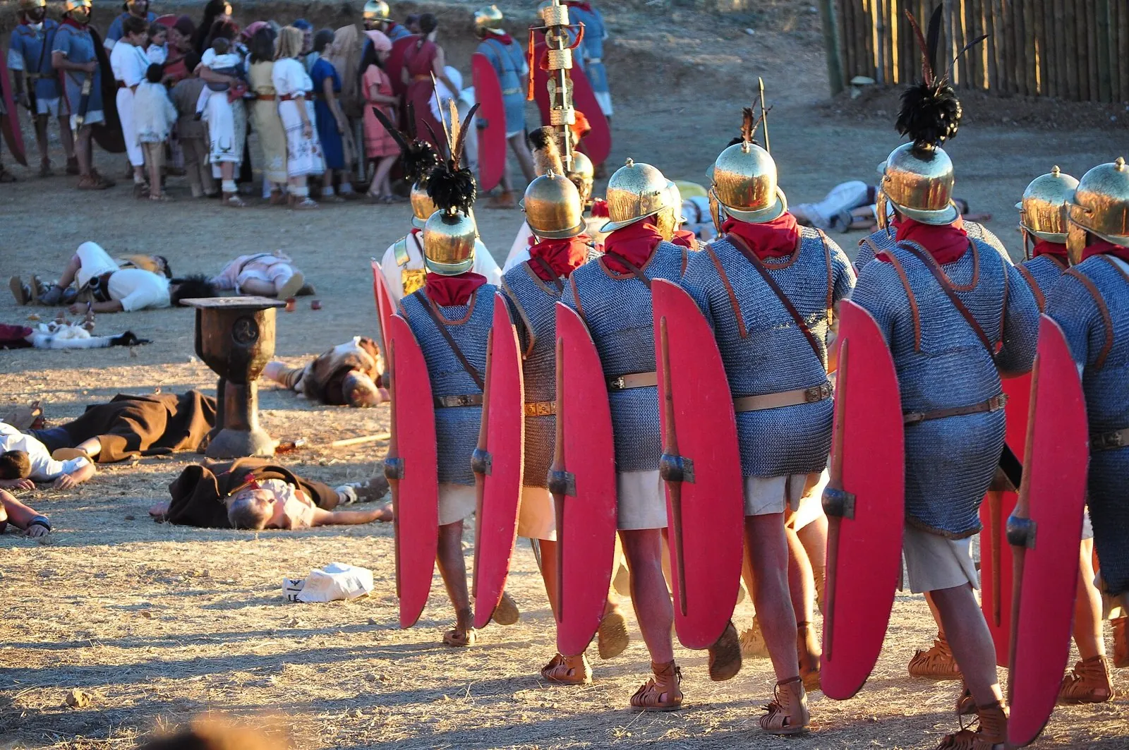 Recreación histórica en el yacimiento de Numancia, Soria