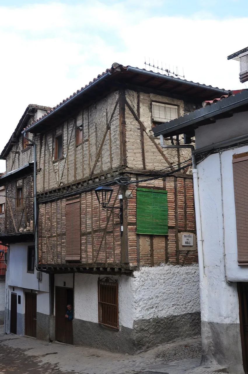 Casa de entramado de madera en Hervás