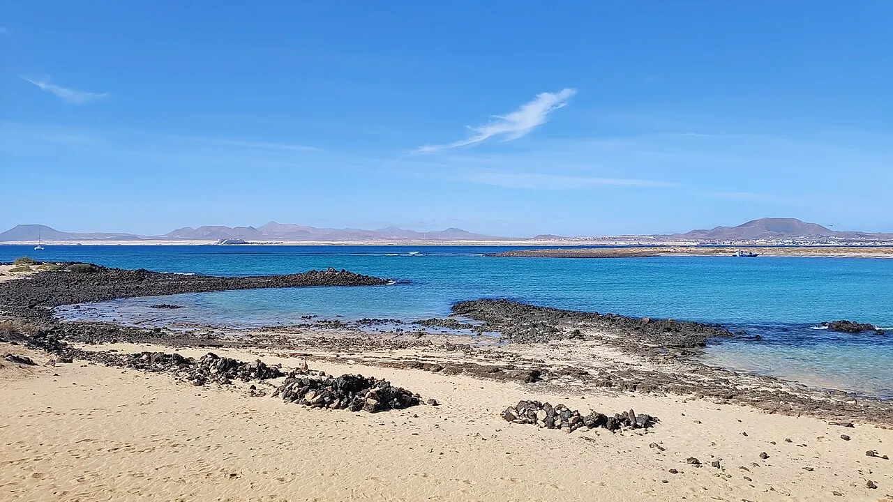 Playa de la Concha en la Isla de Lobos