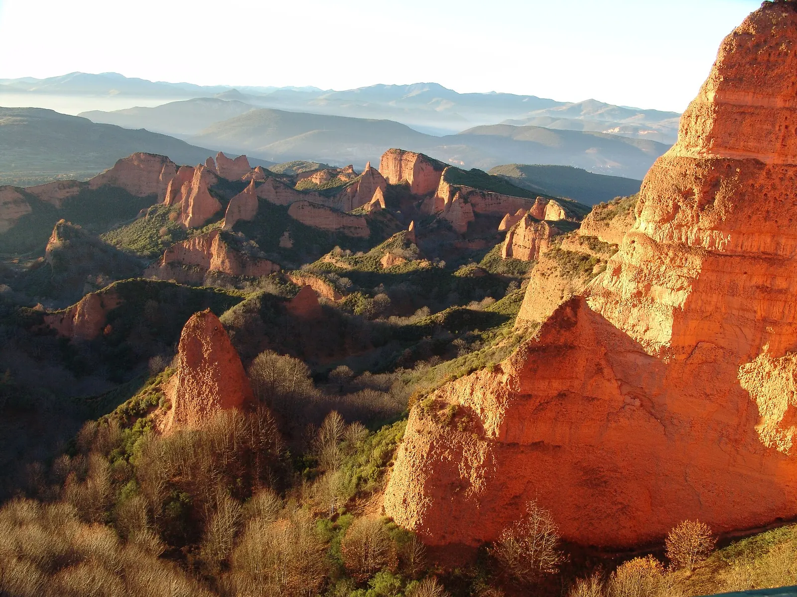 Picos rojos de Las Médulas