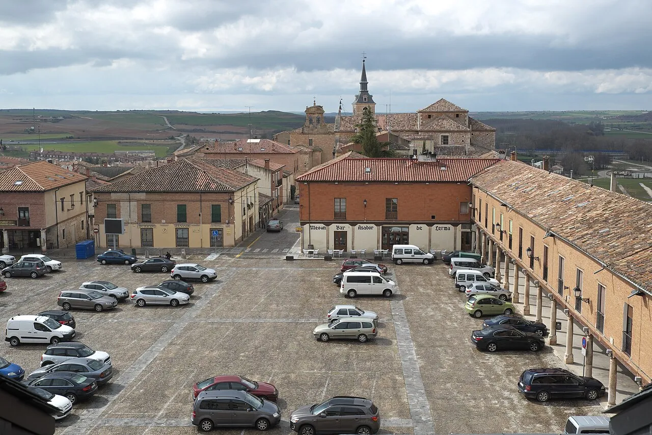 Plaza Mayor de Lerma desde arriba