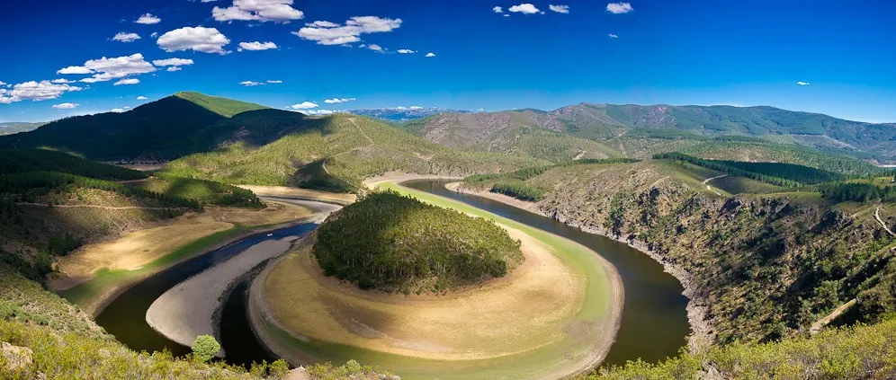 Vista panorámica del Meandro del Melero
