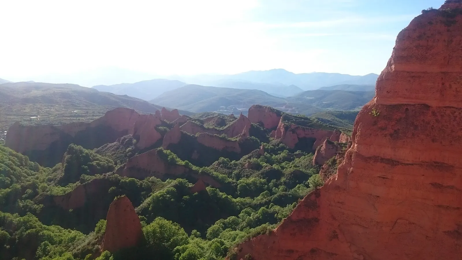 Las Médulas desde el Mirador de Orellán