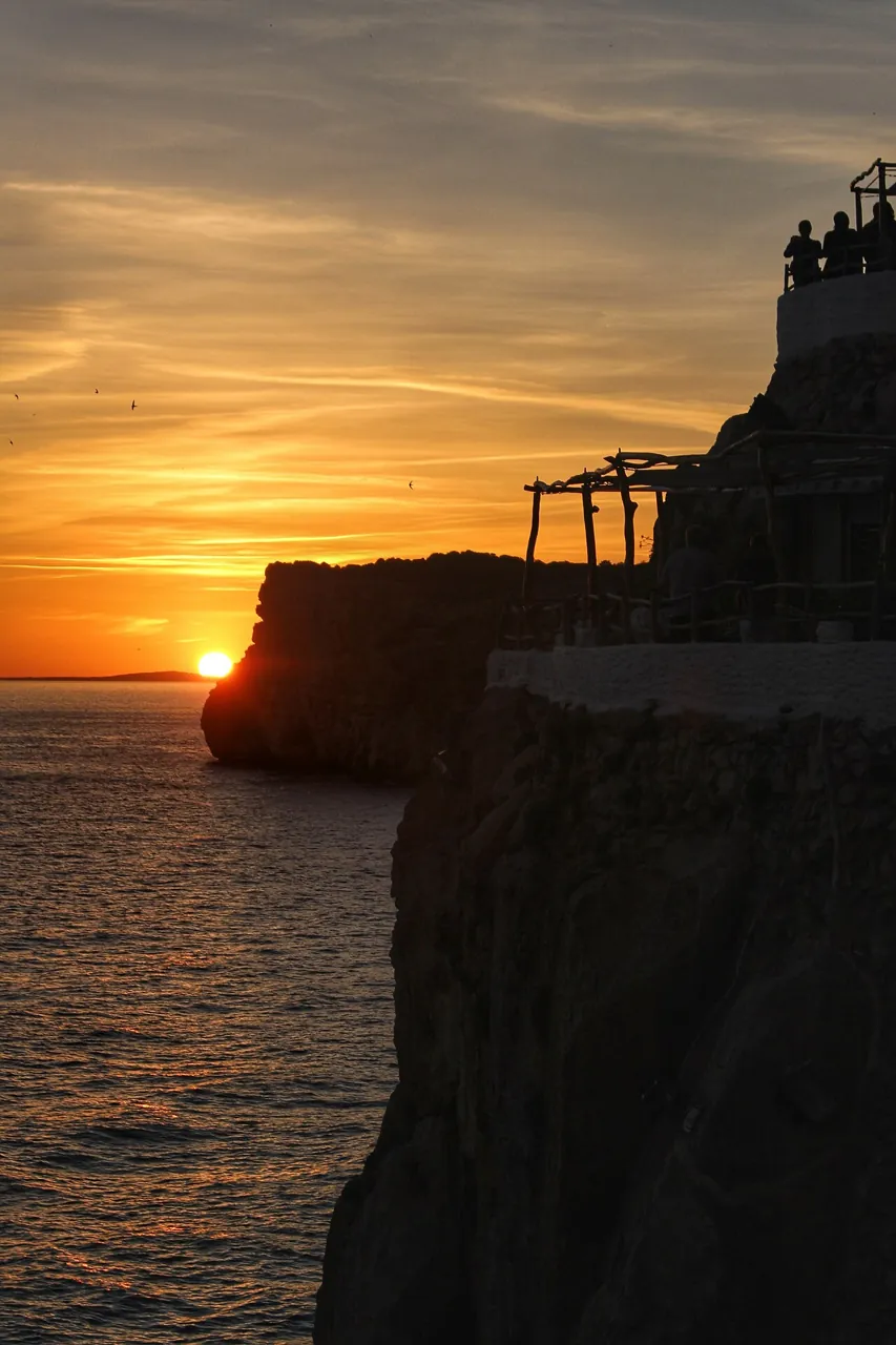 Atardecer desde la Cova d'en Xoroi