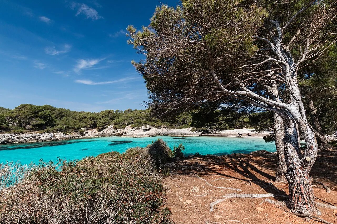 Cala en Turqueta en Menorca
