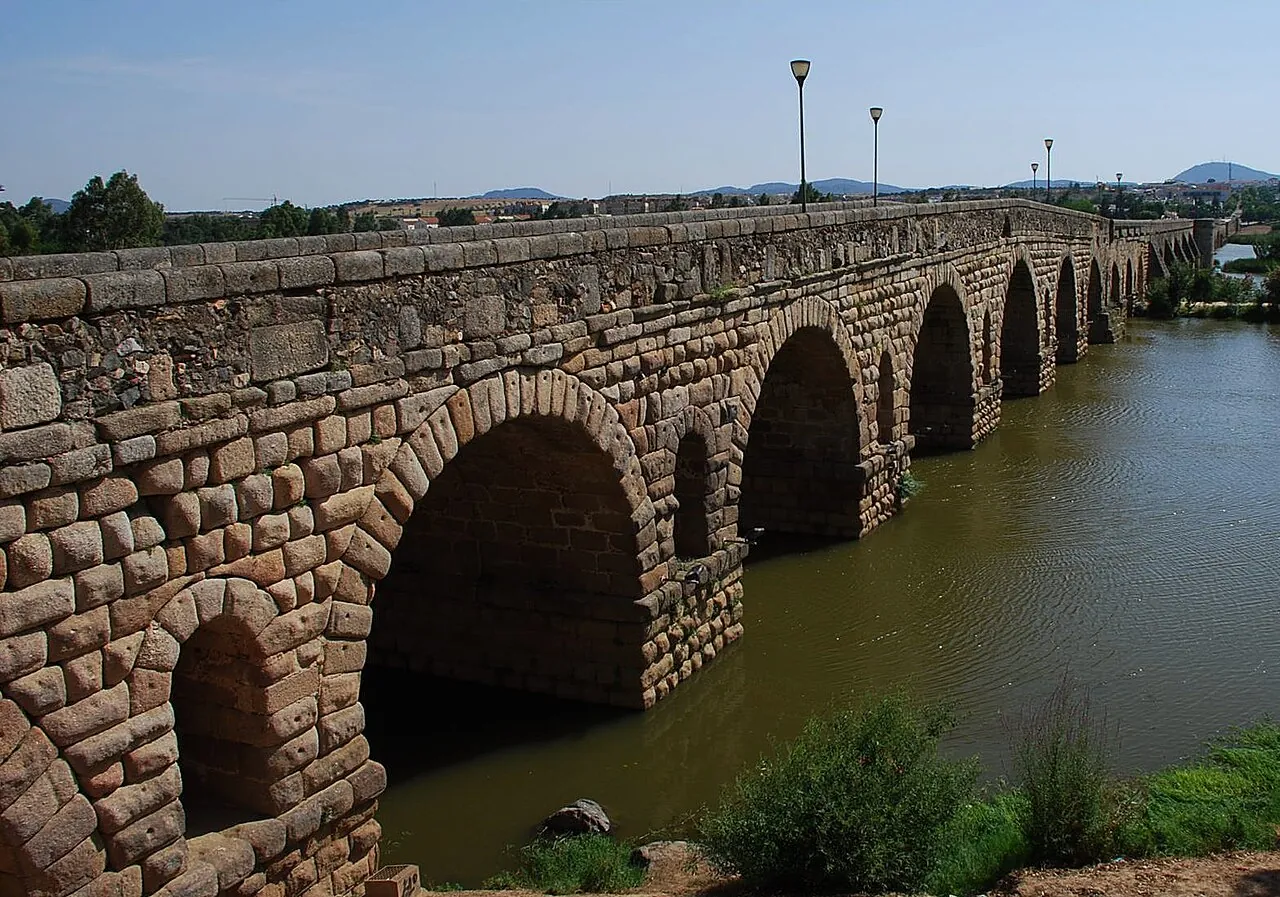 Puente romano sobre el Guadiana en Mérida