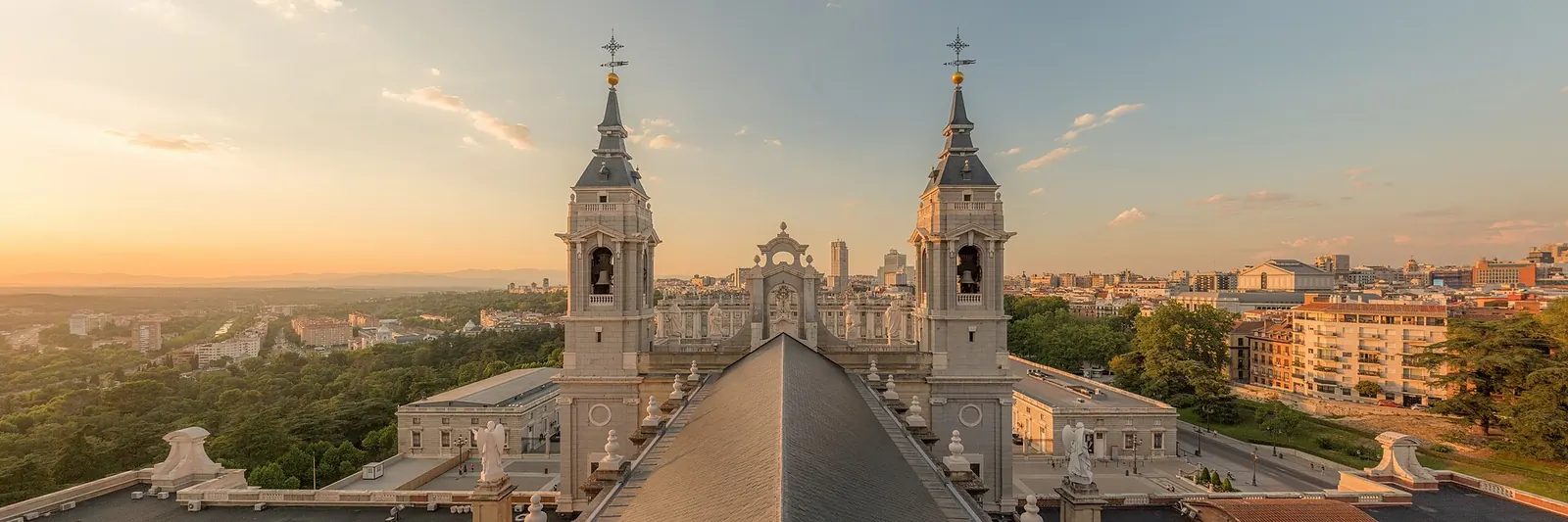 Vista de Madrid desde la cúpula de la Almudena