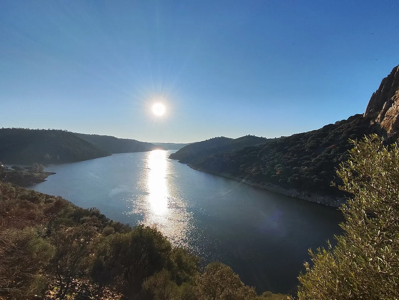 Río Tajo en el Parque Nacional de Monfragüe