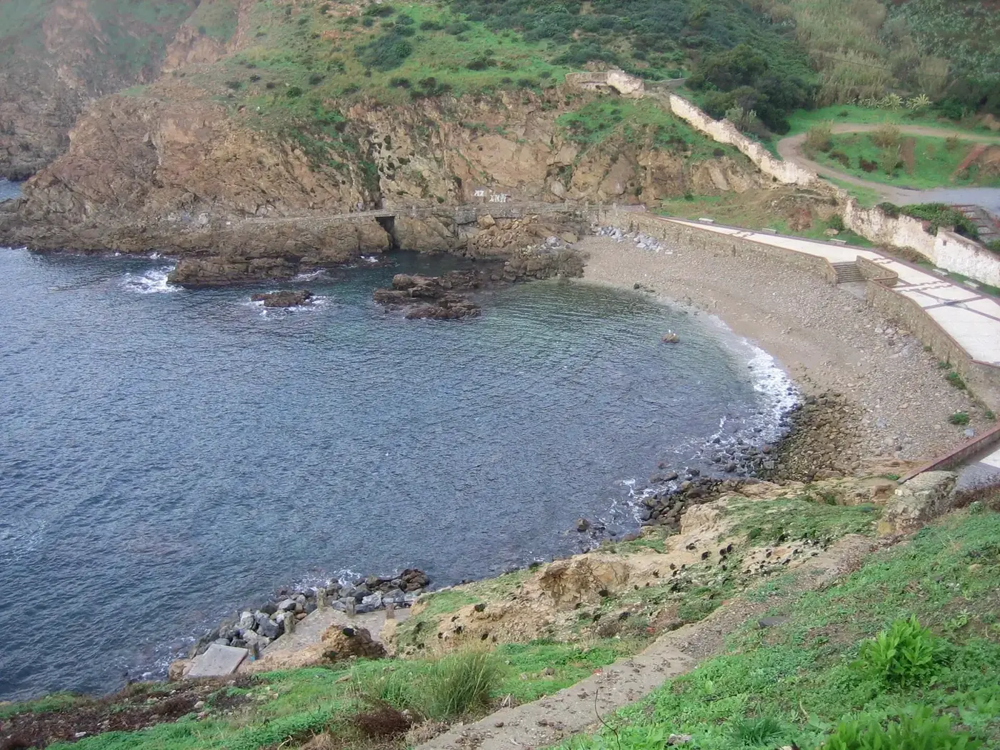 Cala del Desnarigado en Ceuta
