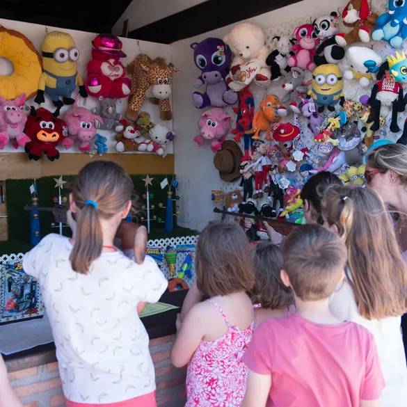 Casetas de juego en el parque del Monte Igueldo