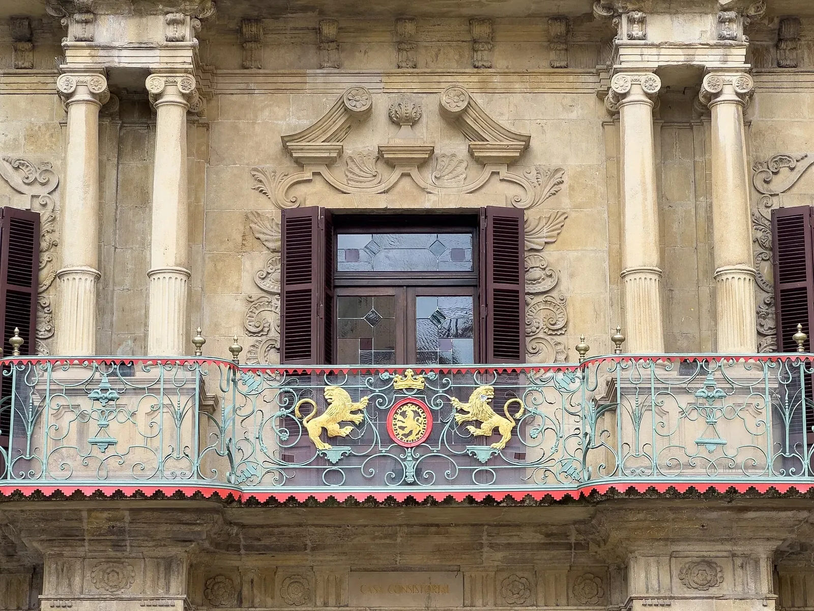 Balcón del Ayuntamiento de Pamplona