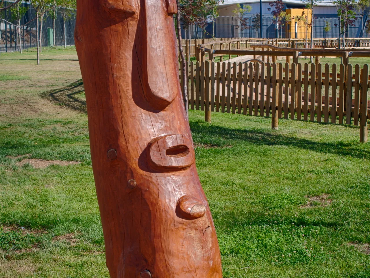 Elefantes de seto en el parque