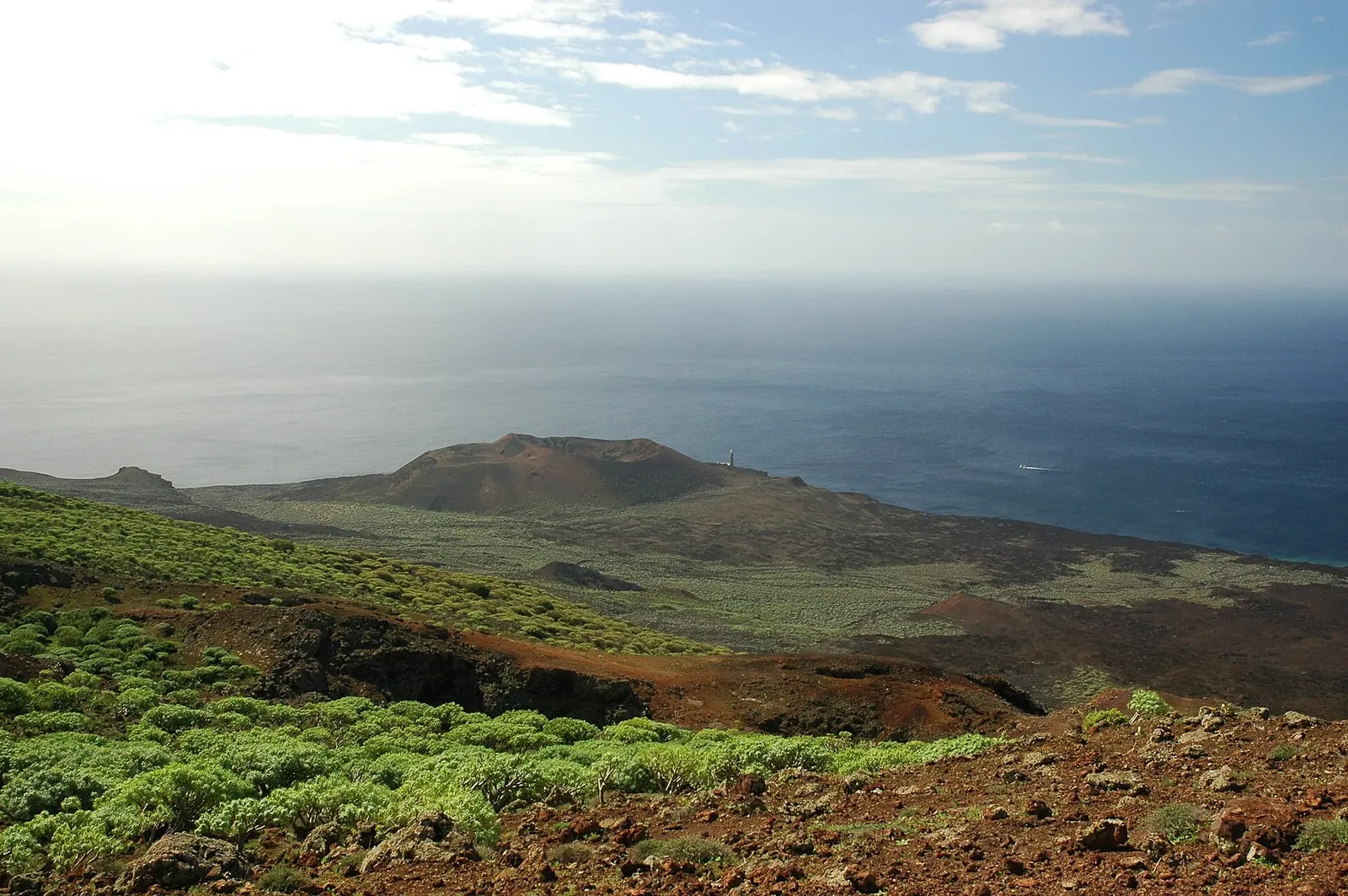Paisaje volcánico de Orchilla, en el oeste de El Hierro