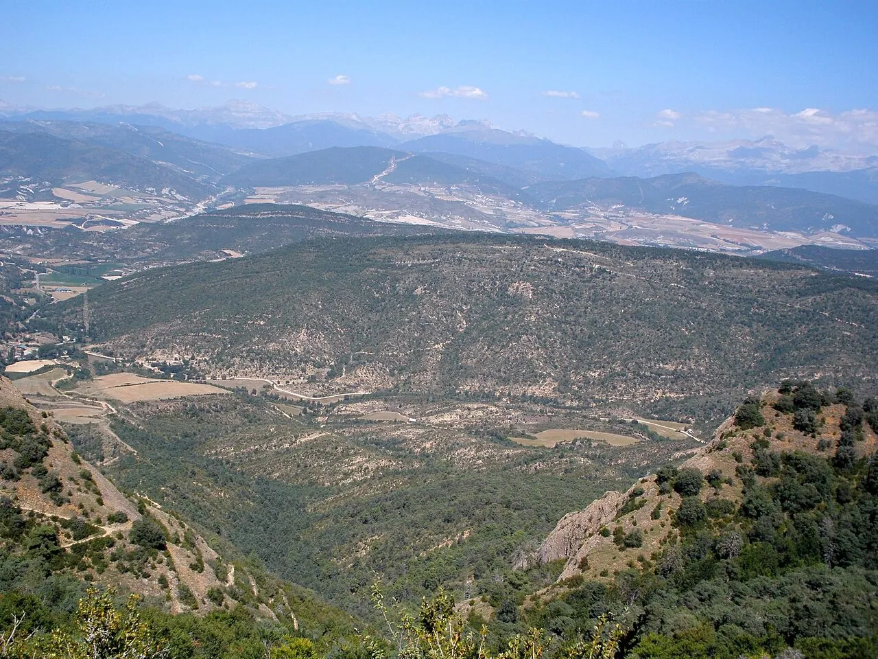 Vistas desde el mirador de San Juan de la Peña