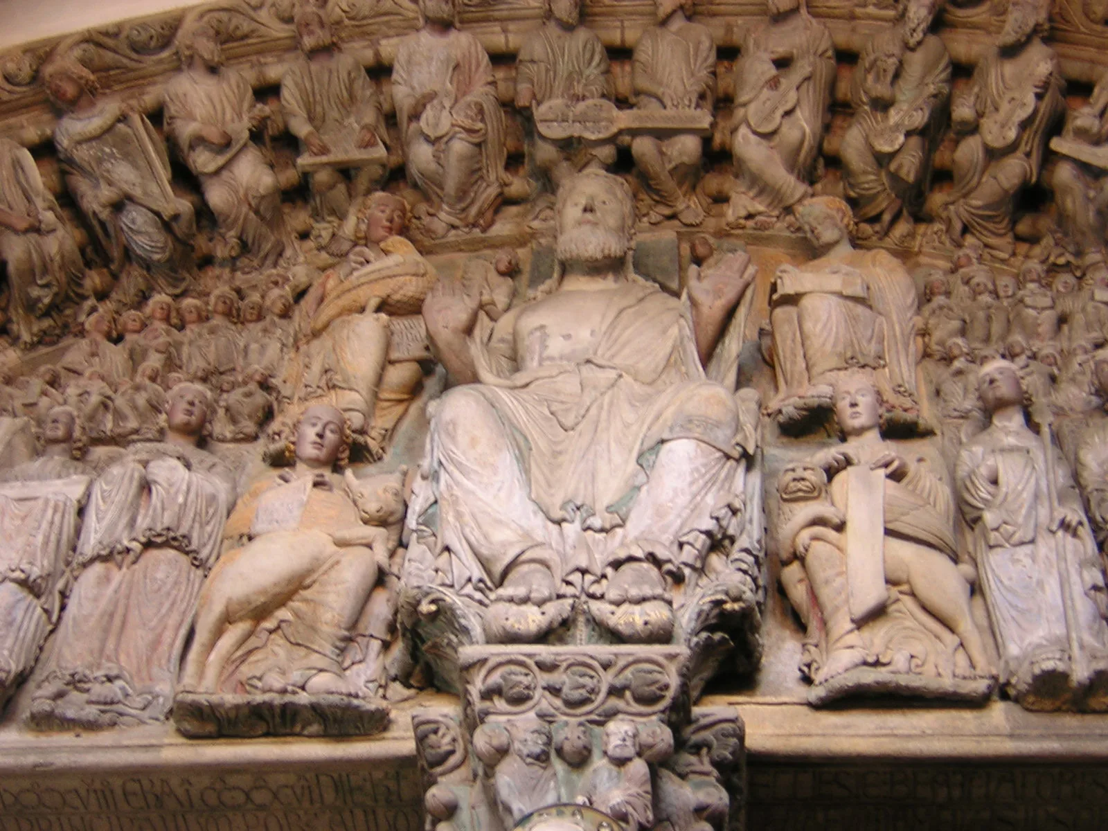 Pantocrátor del Pórtico de la Gloria de la catedral de Santiago