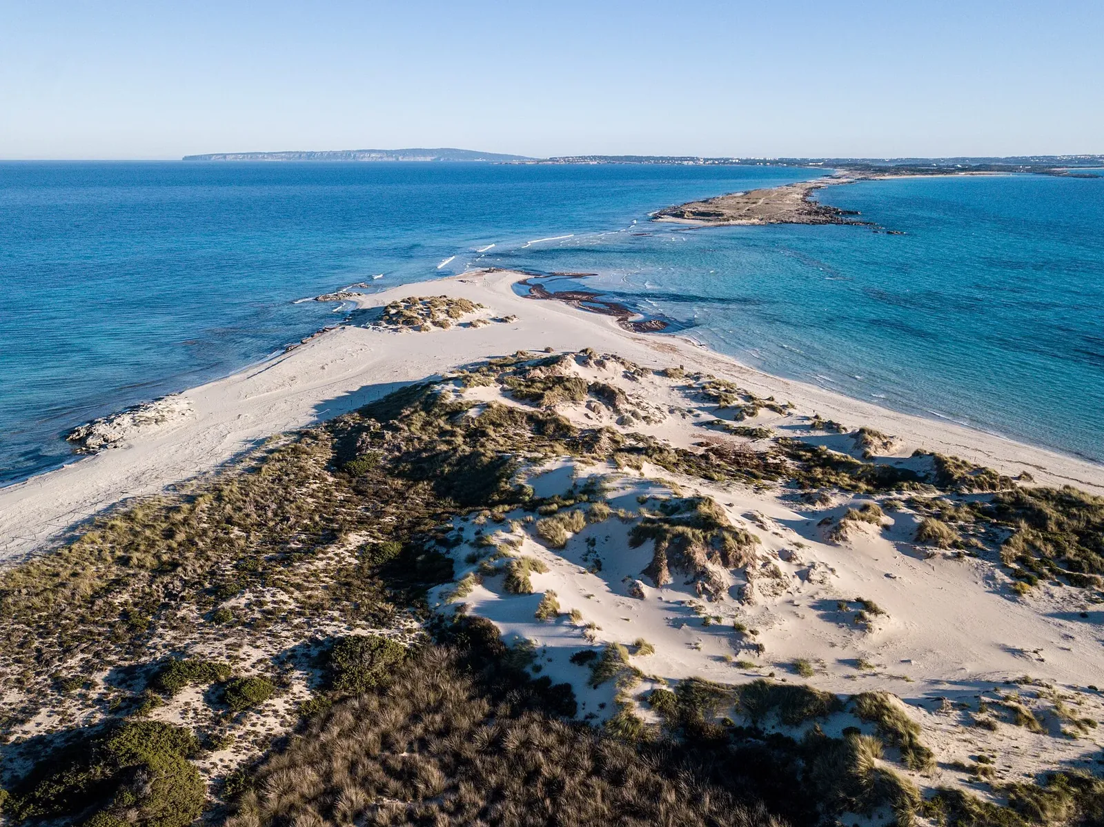 Dunas de la isla de Espalmador