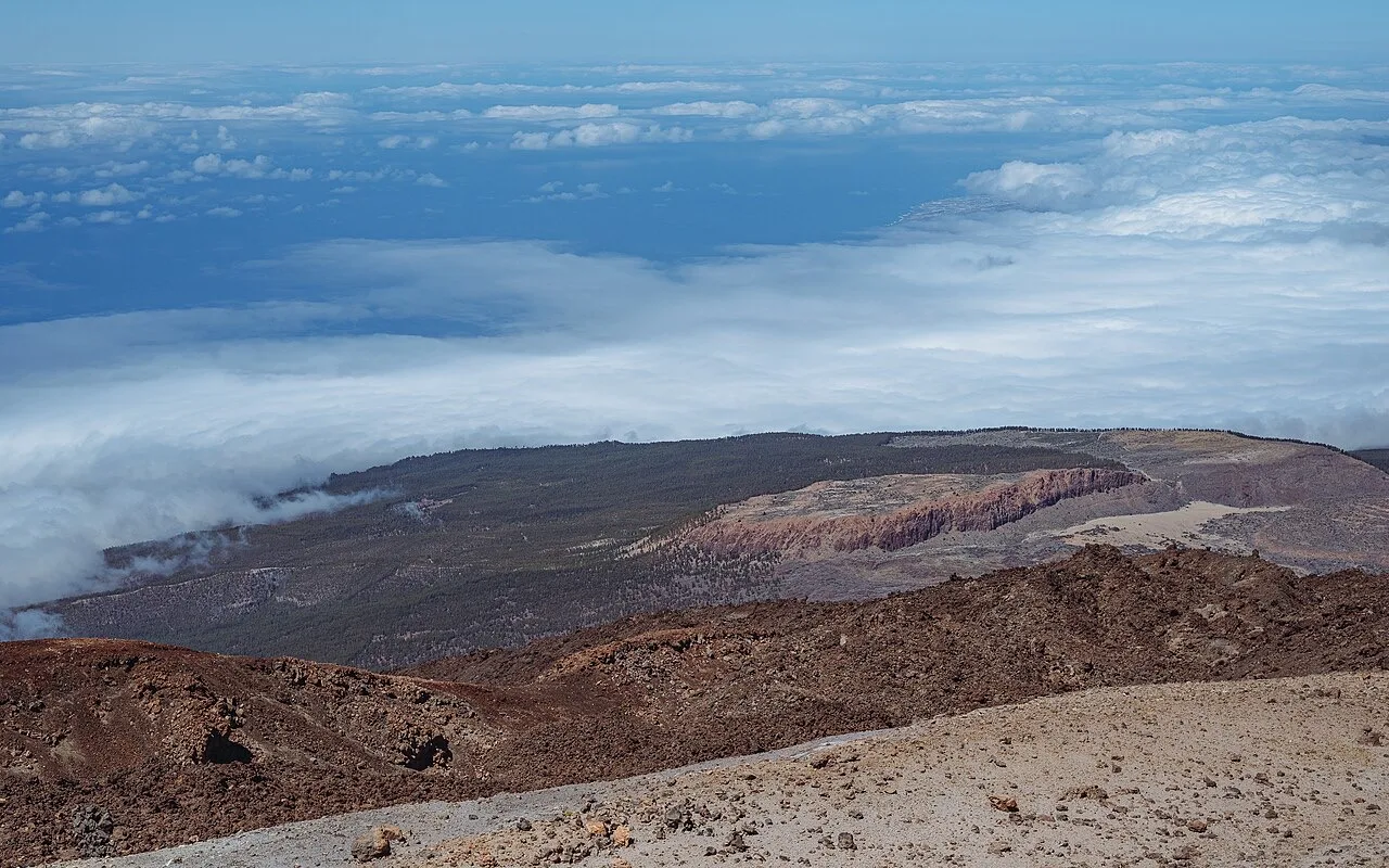 Mar de nubes visto desde el Teide