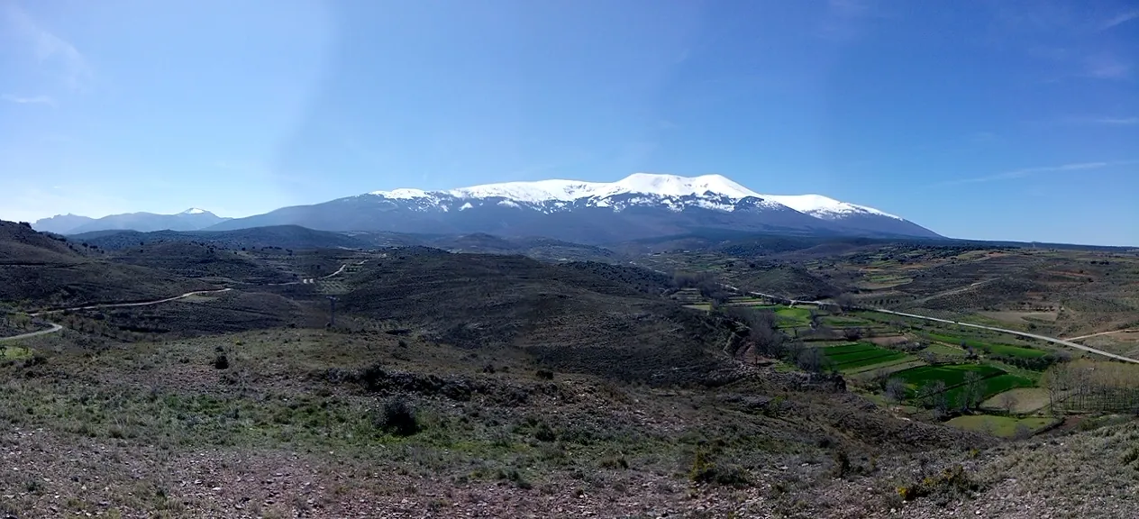 El Moncayo nevado visto desde Trasmoz