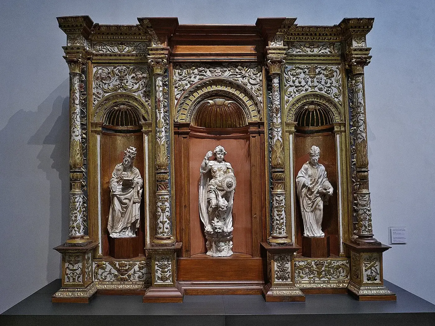 Retablo en el Museo Nacional de Escultura de Valladolid