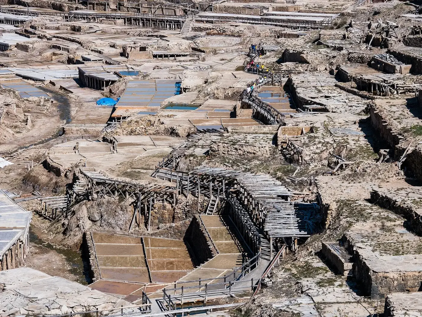 Terrazas escalonadas del Valle Salado de Añana