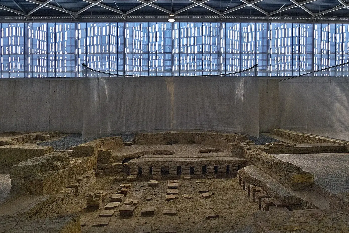 Hipocausto de las termas de la villa romana La Olmeda