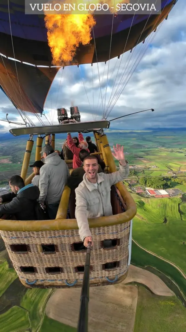 Vuelo en globo sobre Segovia